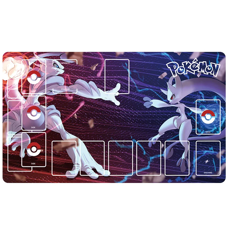 600X350X2Mm Ptcg Gengar Card Battle Table Mat Trainer Marnie Single Player Настольная игра Карточный боевой коврик