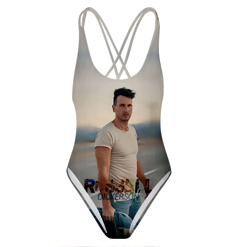 

Women Sling One-piece Swimwear Russell Dickerson Backless Swimsuit Beach Bathing Suit