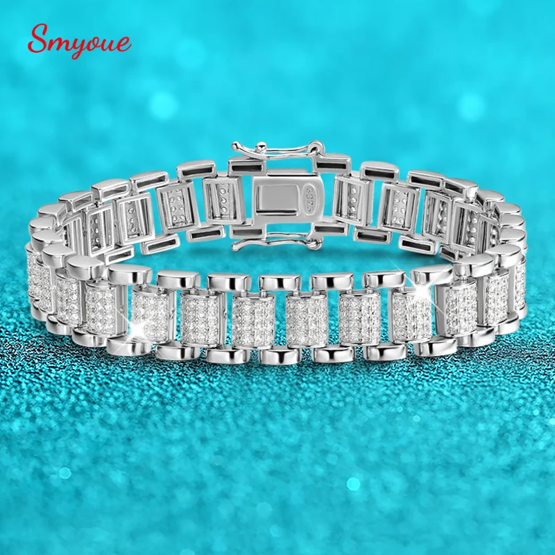 Браслеты Smyoue GRA женские и мужские из серебра 925 пробы с бриллиантами