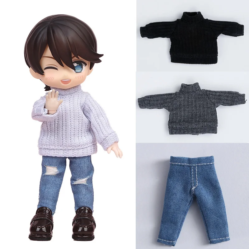 Knitted Sweater Clothing Doll Casual Jeans Clothes Shorts For Penny, Ymy, Gsc,mollys,obitsu 11,1/12 Bjd