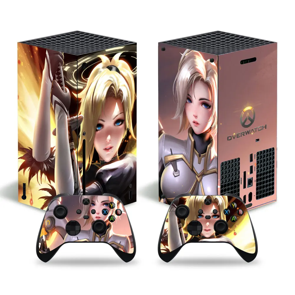 Overwatch Girls 4099 x наклейка из серии Xbox Обложка XSX Skin 1 консоль и 2 контроллера винила