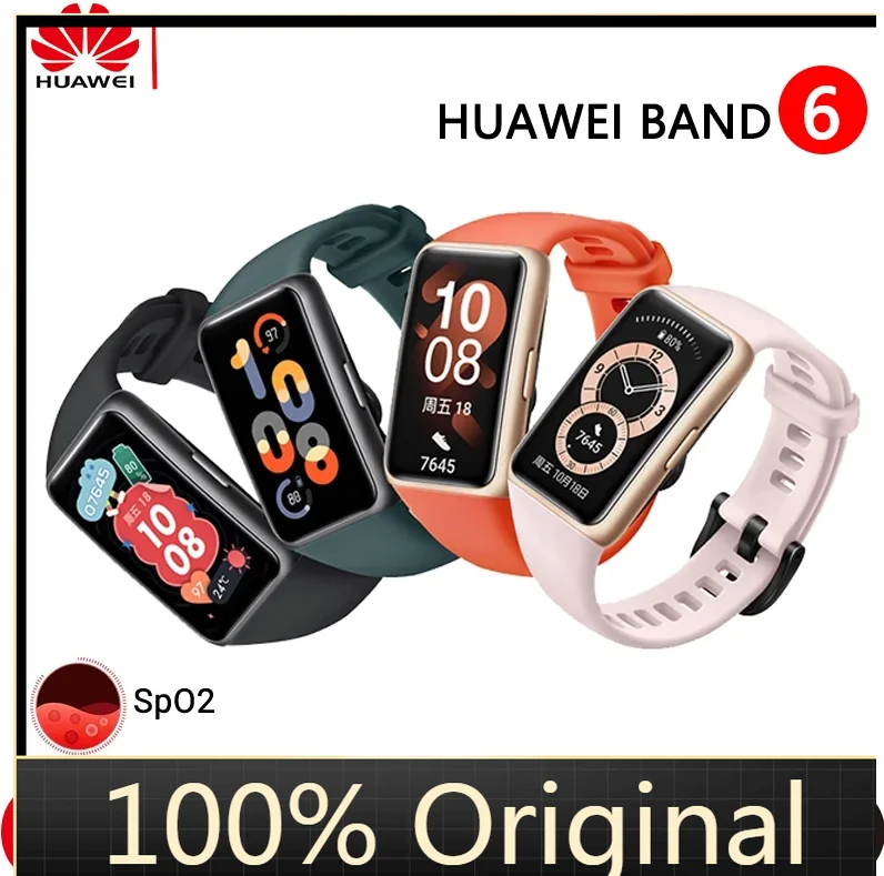 

В наличии! Оригинальный Смарт-браслет HUAWEI Band 6, срок службы батареи 2 недели, SpO2, дисплей FullView, фитнес-браслет, Смарт-часы