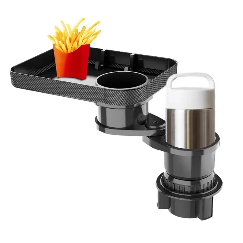 

Car Tray Cup Holder Expander Eating Table Car Food Table Tray Car Food Tray Cup Holder Space Saving Rotatable Anti Slip For