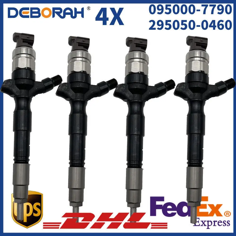 4X топливная форсунка 095000 itary -7790 23670-30310 do silnika Toyota 2KD-FTV D4D 2.5