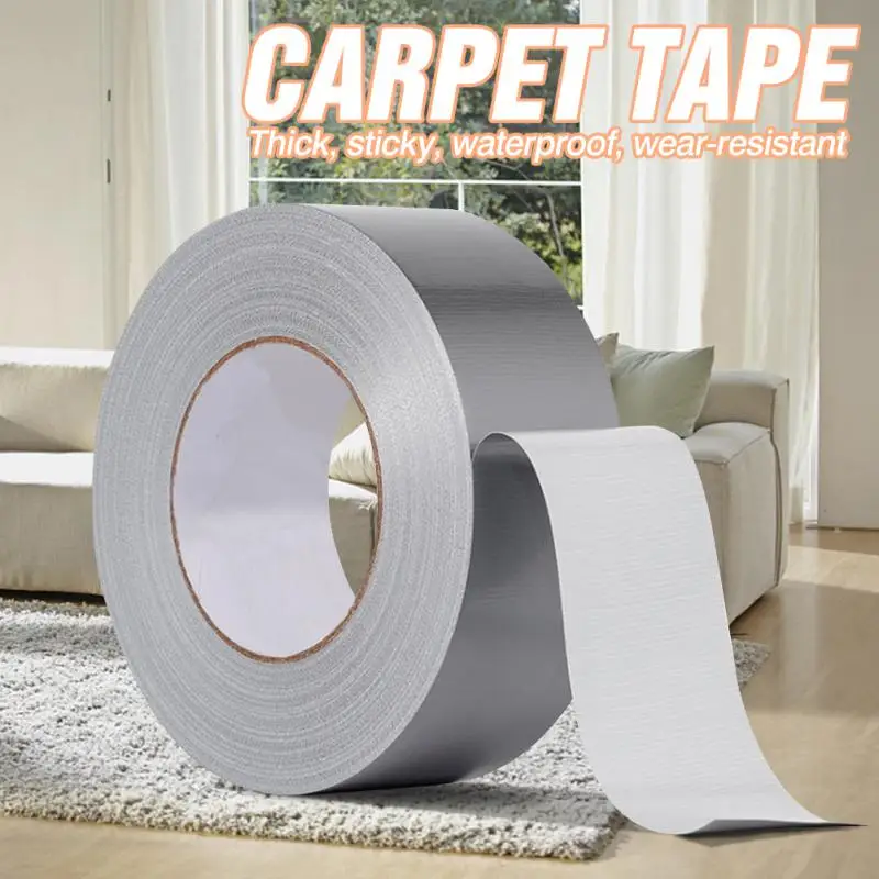 Super Sticky Cloth Duct Waterproof Tapes Moisture-proof Oil-resistant High Viscosity Silvery Grey Adhesive Tape DIY Home Decor
