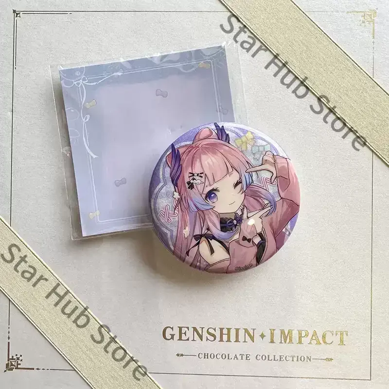 Фото Акриловая подставка Genshin Impact с Кокоми Сангономия, двойной светящийся значок, мгновенная камера, сувениры для коллег, подарки для косплея №5