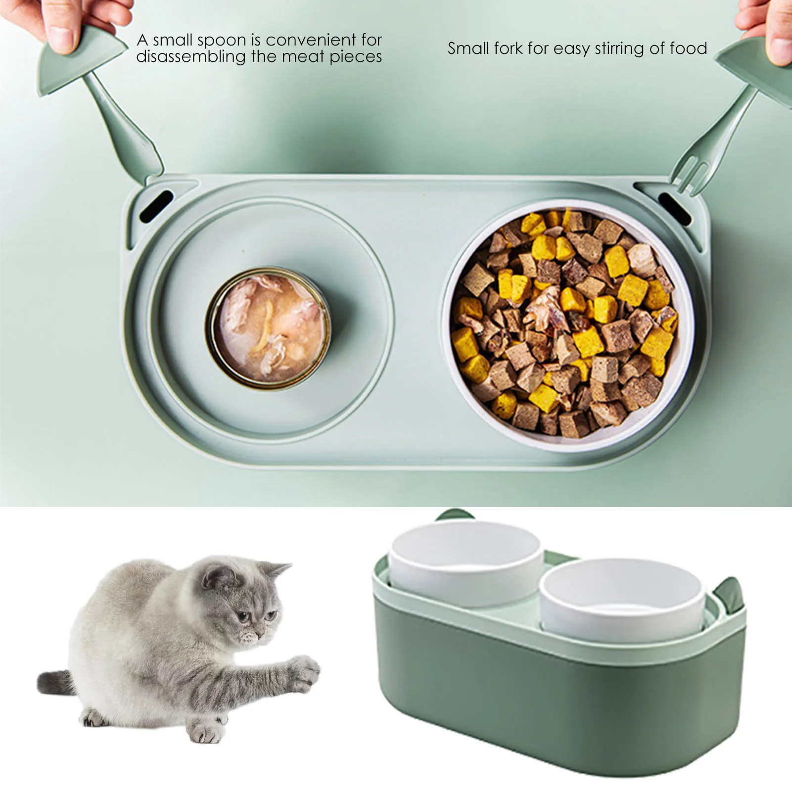 

Поднимающиеся миски для еды для собак, миски для еды для домашних животных, креативная миска для еды для собак, миска для еды с выдвижным диз...