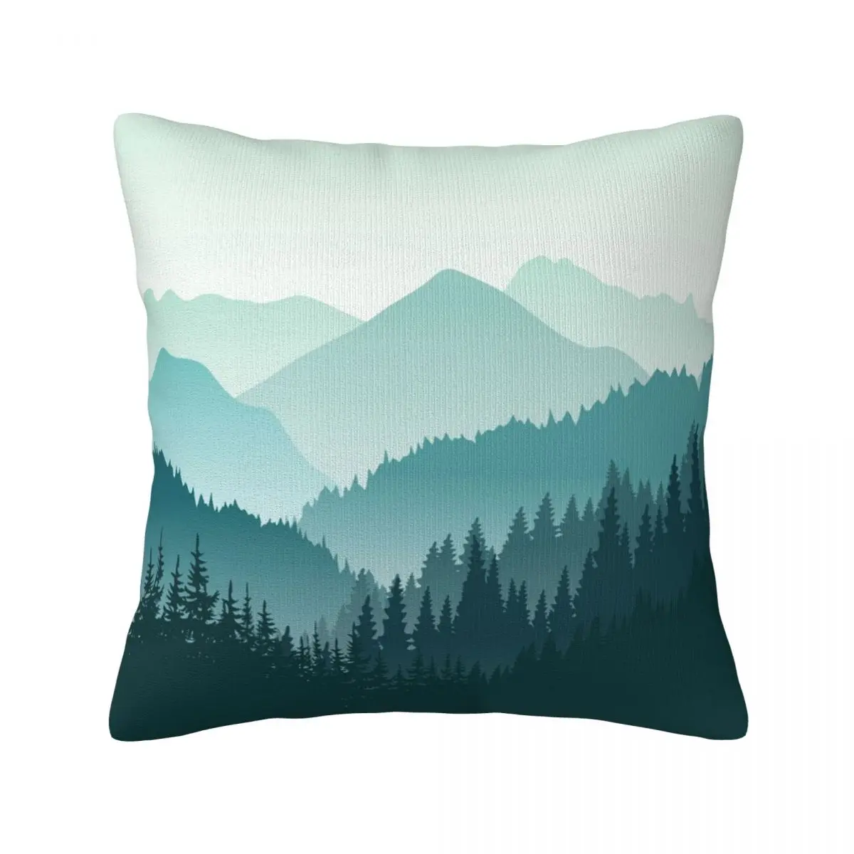 

Green Mountain Landscape Throw Pillow Cover Decorative Pillow Covers Home Pillows Shells Cushion Cover Zippered Pillowcase