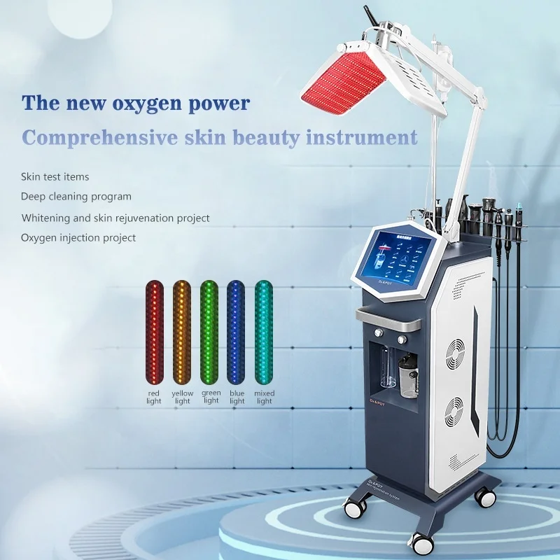 

Профессиональная машина для подводной дермабразии, 5 цветов, кислородная струйная машина для очистки Apua с анализатором кожи