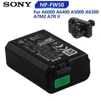 original replacement sony battery np fw50 for sony a6300 a6000 %ce%b16000 a6400 a5000 a7m2 a7r ii genuine camere battery 1080mah