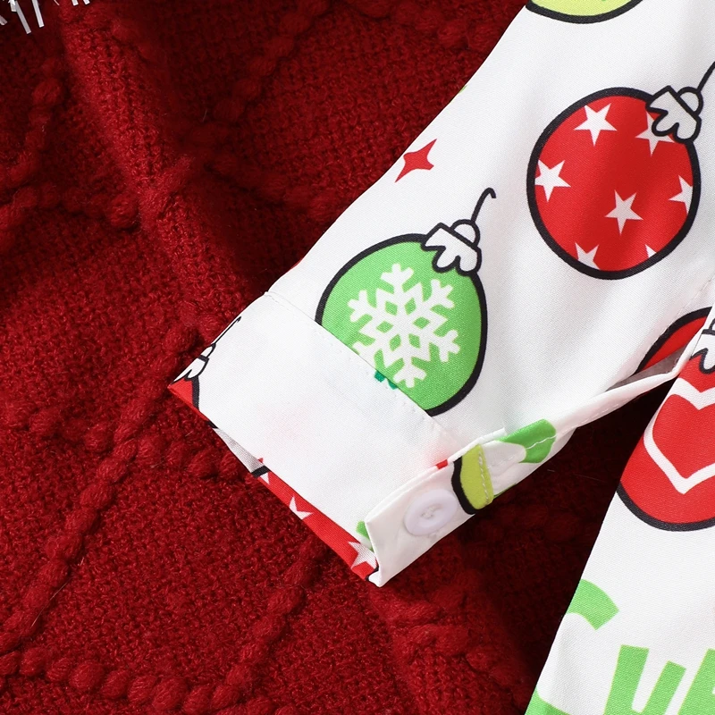 Комплект одежды для мальчиков из 2 предметов Топ с длинным рукавом отложным