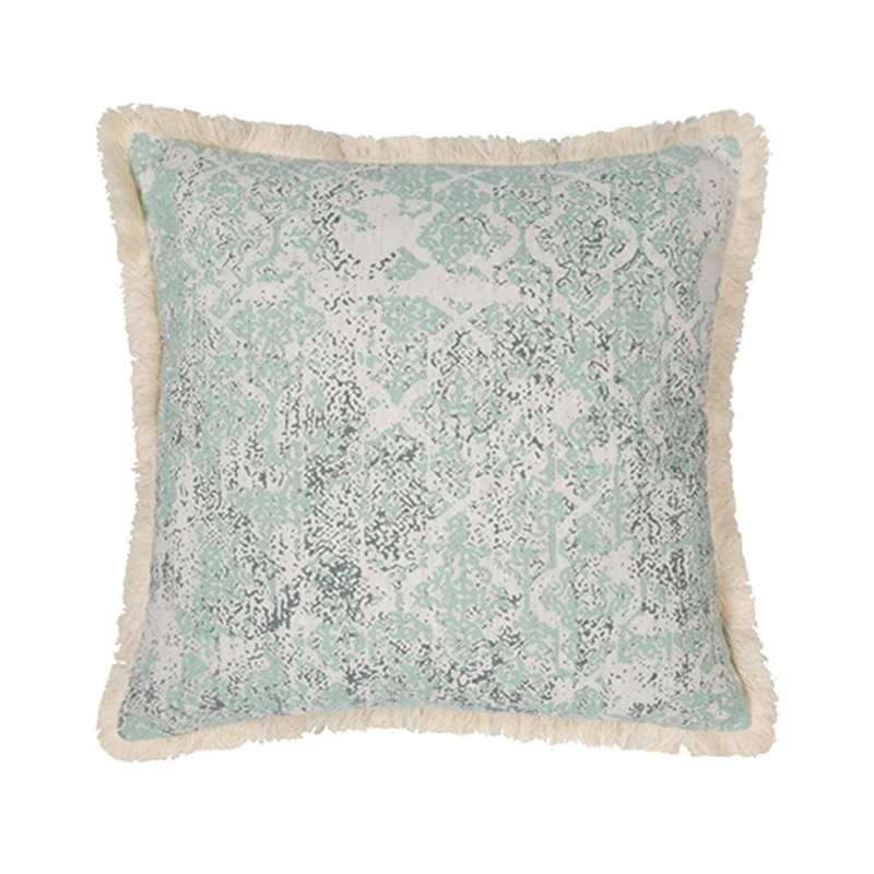

Nordic Style Decorative Throw Pillow Case Tribal Boho Woven Tufted Tassels Geometric Patterns Printed Cushion Cover 애니쿠션 гань юй