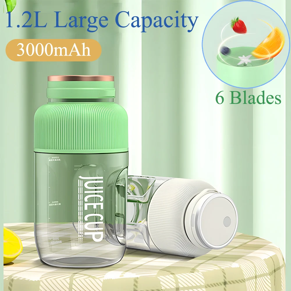 Large Capacity Fruit Juice Extractor Mixer Machine 1200ml Sm