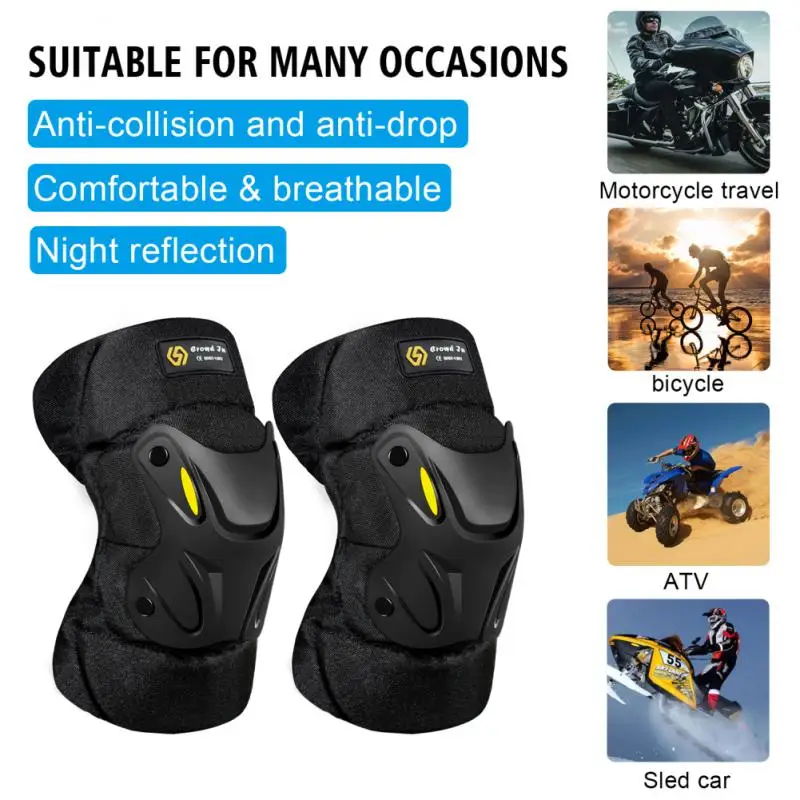 

Thickened Warm Anti-shock Anti-fall Elbow Knee Pad Universal Motorcycle Protective Kneepad for Men and Women Leg Armor Knee