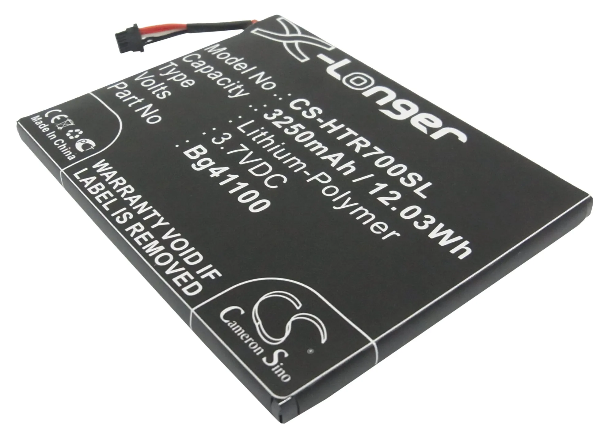 

Cameron Sino Battery For HTC 35H00148-00M R7 3250mAh / 12.03Wh