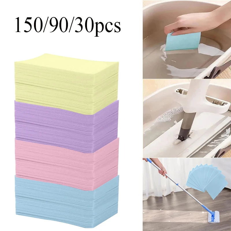 

150/90/30pcs Floor Cleaner Water Soluble Cleaning Sheet Mopping The Floor Wiping Wooden Floor Tiles Toilet Cleaning Household