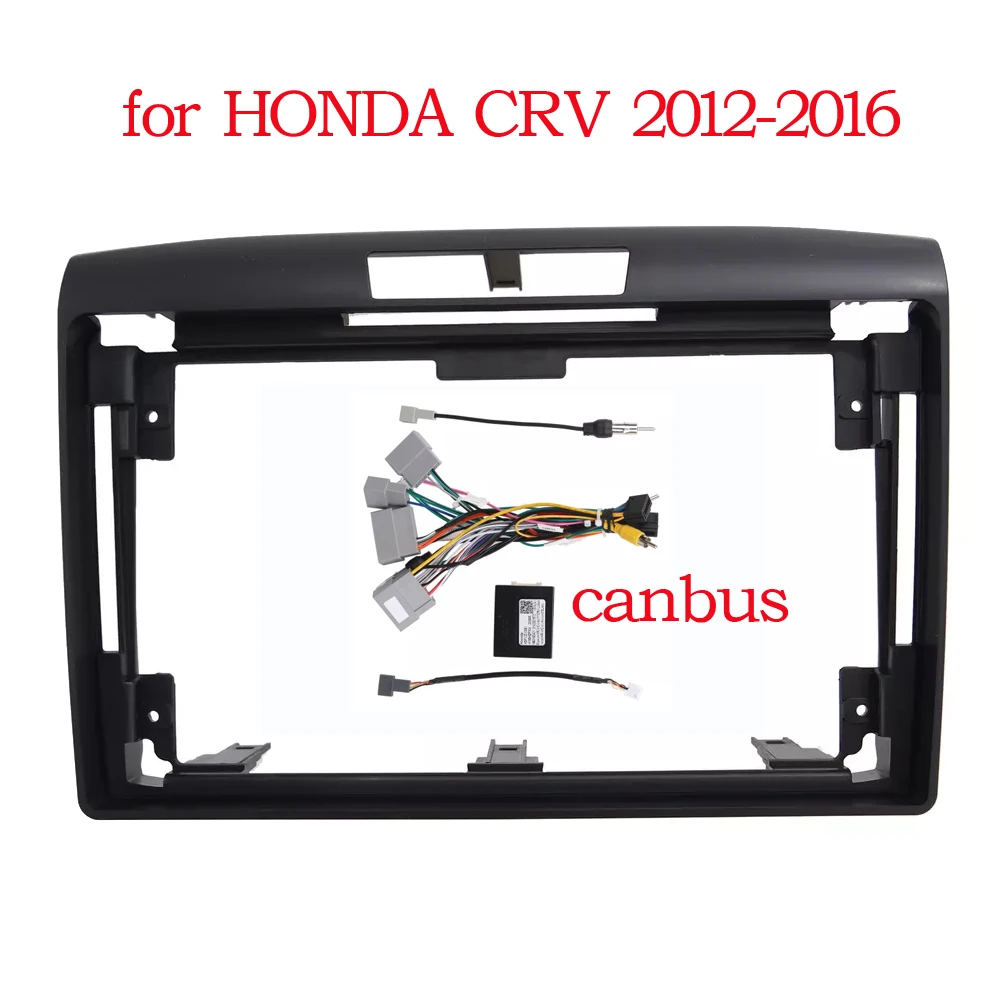 

9 Inch Car Radio Fascia For Honda CRV 2012-2016 Android MP5 Player GPS Casing Frame 2Din Stereo Panel Dash Board Cover