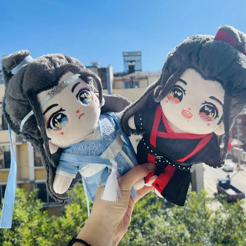Неразобранная плюшевая игрушка Wei Wuxian Lan Wangji Мо дао Zu Ши реальный подарок 20 см -