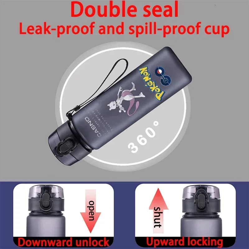 Бутылка для воды с покемоном 560 мл Пикачу Eevee портативная пластиковая бутылка