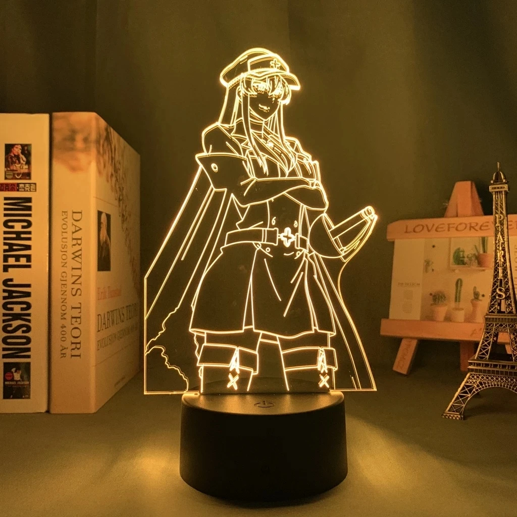 Рисунок 2 - Аниме 3d лампа Akame Ga Kill Esdeath
