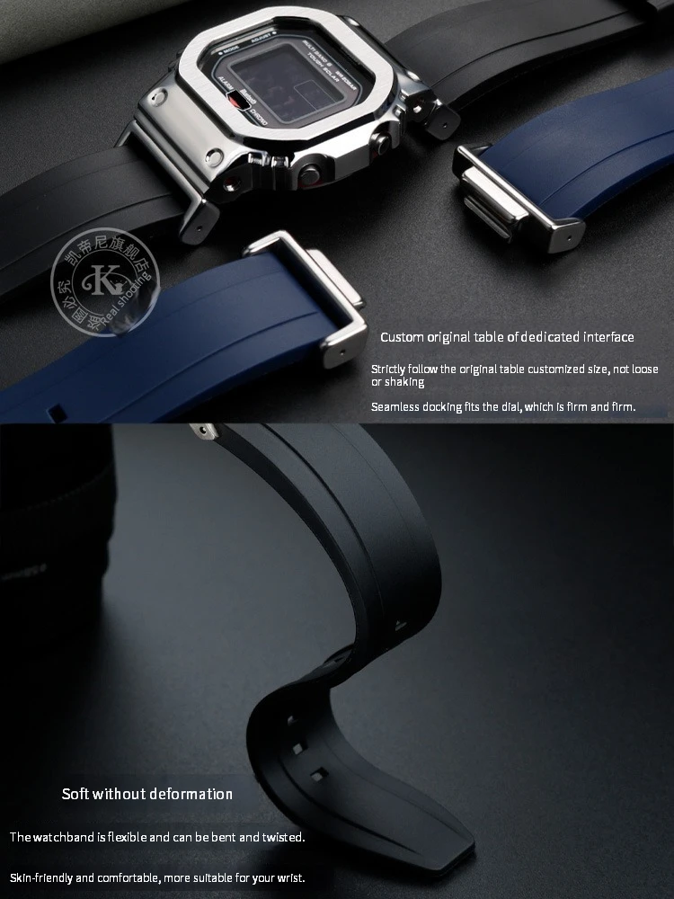 Водонепроницаемый резиновый ремешок для часов Casio G-SHOCK DW5600 DW-5600 GW-B5600 GW-M5610 GA 110 100 120