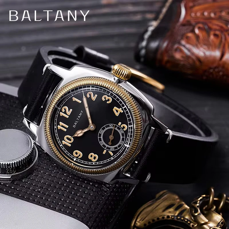 Наручные часы Baltany 1926 S4036F унисекс ST1701 золотой корпус светящийся перламутровый