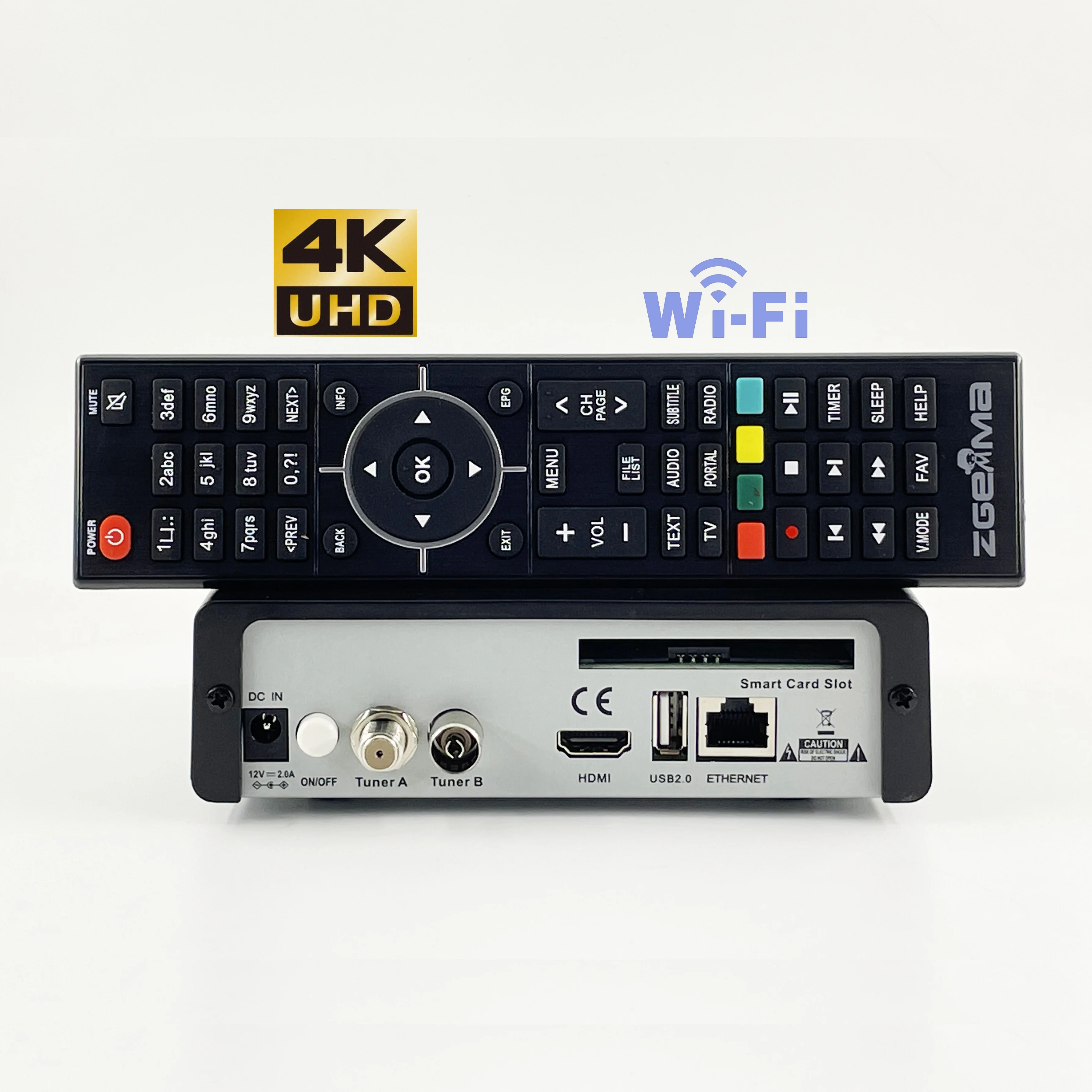4K UHD Enigma2 Linux-декодер для спутникового телевидения ZGEMMA H8.2H SE с поддержкой DVB S2 + DVB CT2, спутникового и кабельногоназемного телевидения, а также CA. (art.: 3920da4e46f92) - 3920da4e46f92