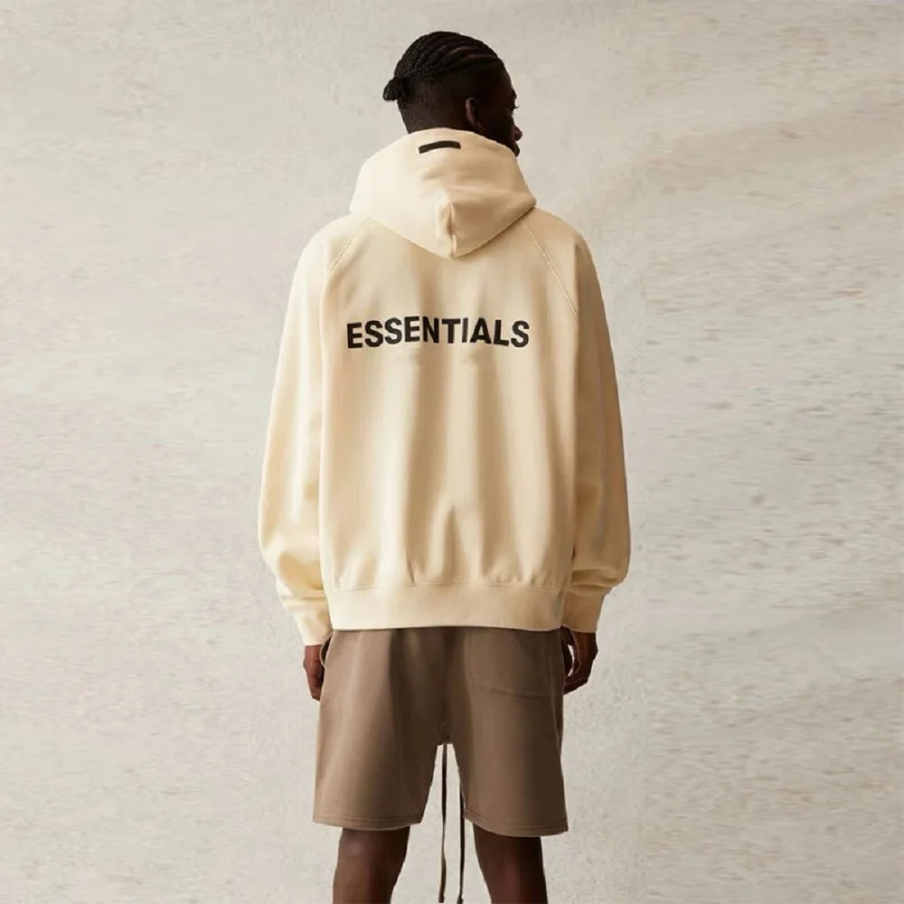 

Essential fear of god-Season 7 Hoodie Men Fashion Brand Clothing Rubber Back Letters Hip Hop Sweatshirt Unisex Plus Size Fw21