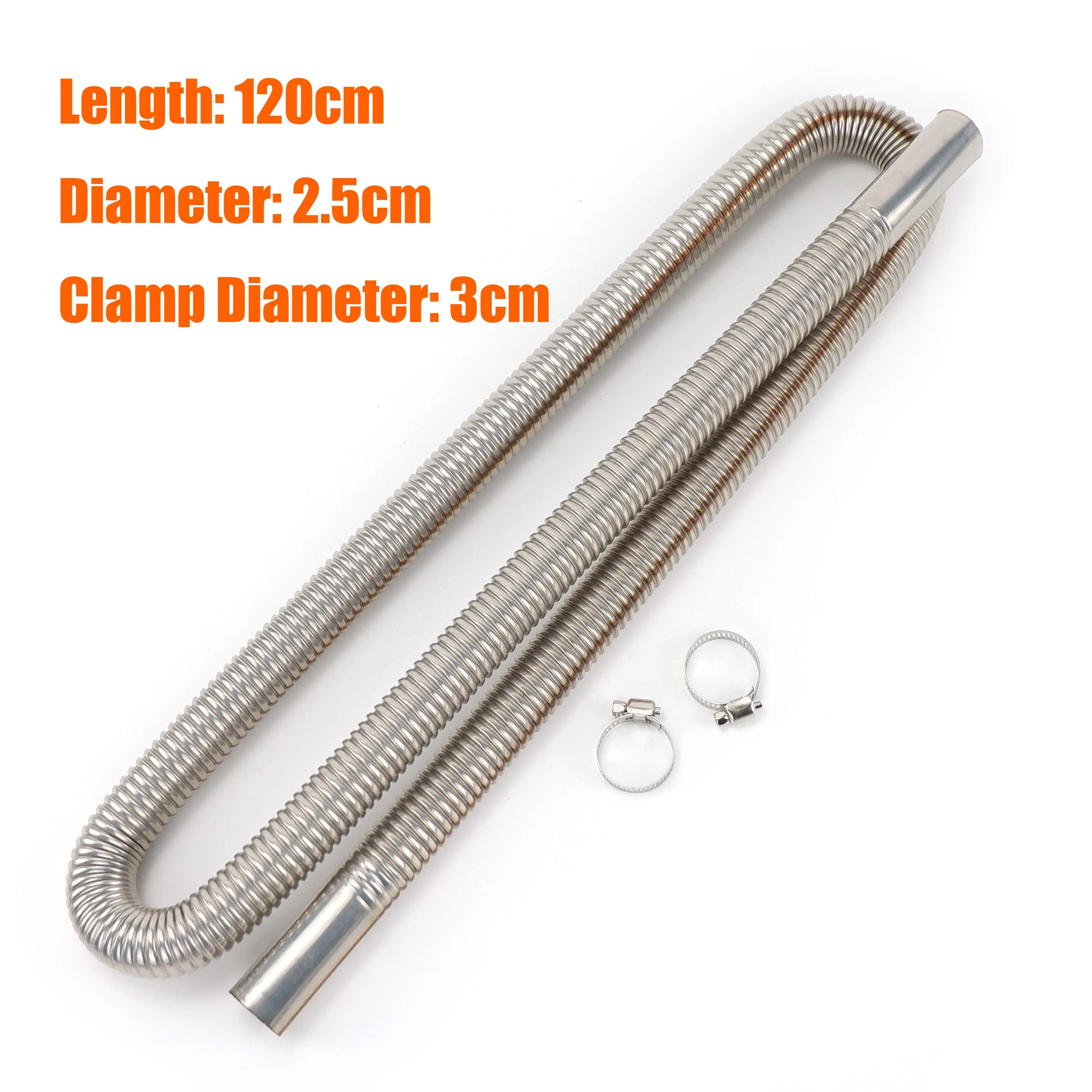 60 см 100 см 120 см 150 см 200 см 250 см 300 см воздушный дизельный стояночный обогреватель выхлопная труба из нержавеющей стали газоотводной шланг автомобильный грузовик фургон