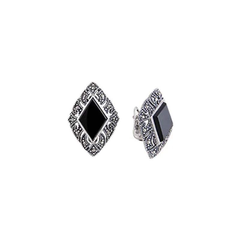 

Silver 925 Sterling Marcasite Earrings