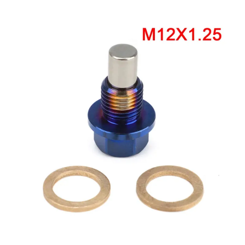 

Магнитная пробка для выпуска масла из титанового сплава, гайка для выпуска масла M12 * 1,25 M12 * 1,5 M12 * 1,75 M14 * 1,5, болт для выпуска масла