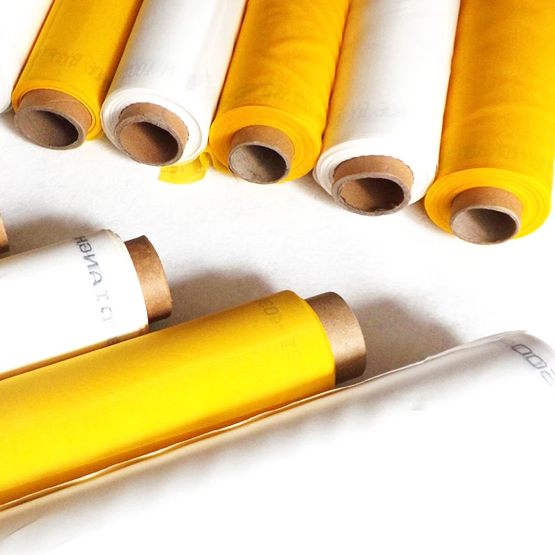 

72T 77T 90T 100T 120T Plain Woven Screen Printing Mesh High Tension Polyester Silk Bolting Cloth
