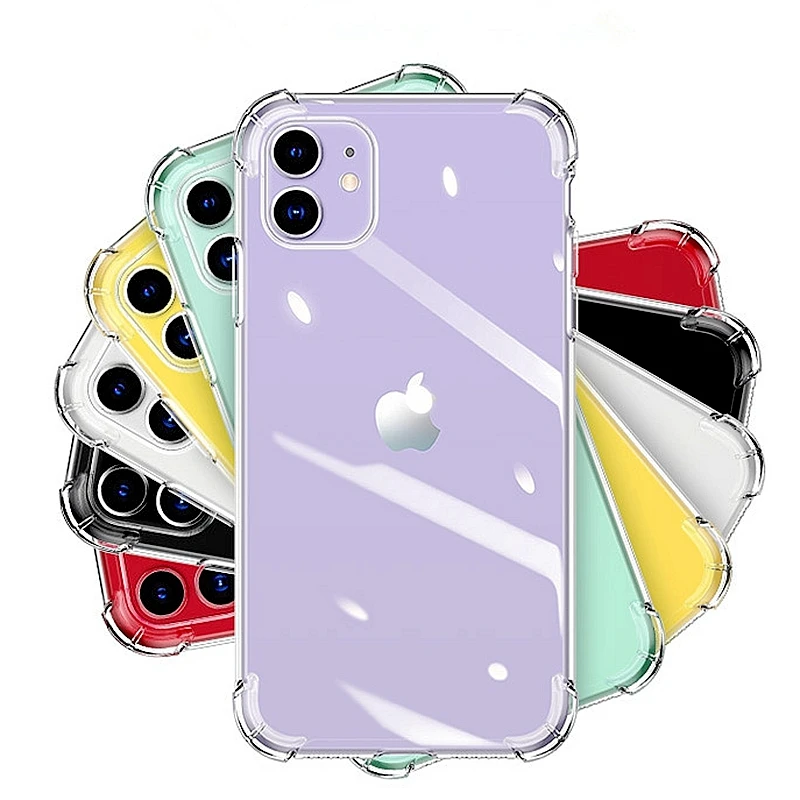 

Роскошные противоударные силиконовые чехлы для телефонов iPhone 11 Pro X XR XS MAX 6 6S 5S 7 8 Plus 11, прозрачный защитный чехол-накладка