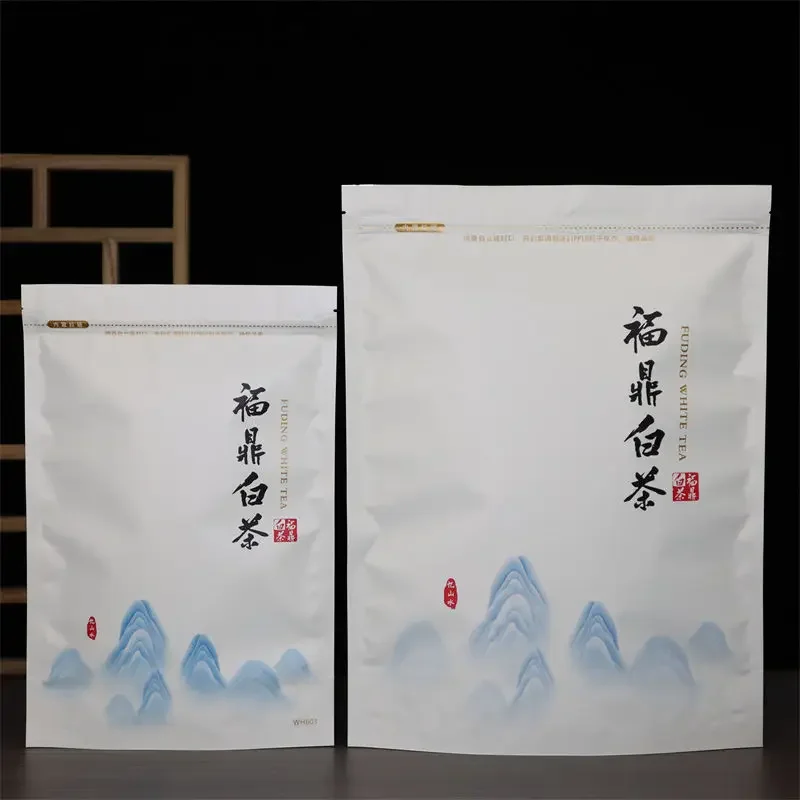 

250 г, китайские пакеты с молнией ShouMei Bai Cha, FuDing BaiHao YinZhen, белый чай, пригодный для переработки, дневная герметизация, Прямая поставка