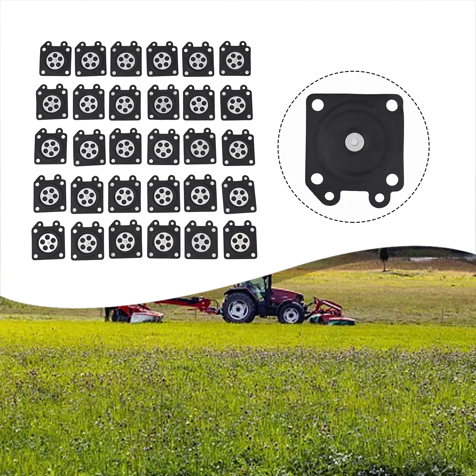 Мембрана карбюратора садовые аксессуары прибл. 28*33 мм для прокладка диафрагмы