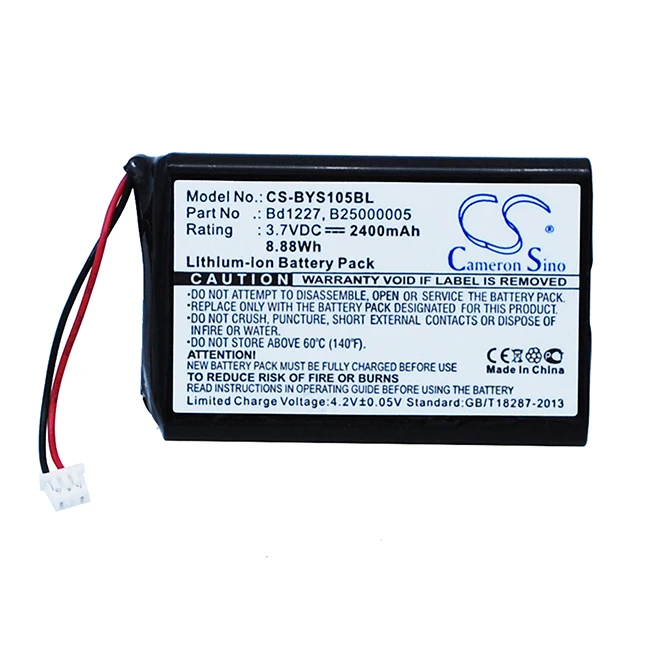

CS 2400mAh Battery For Baracoda Ingenico B25000005 BD1227 RoadRunners Evolution 1D BRR-L Evolution YYS1-1056730 B40160100