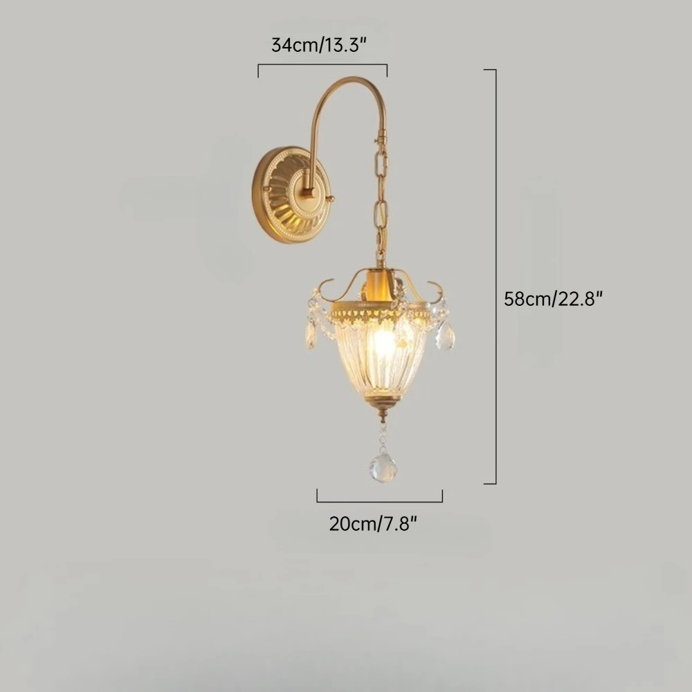 

Золотая хрустальная люстра Horrin