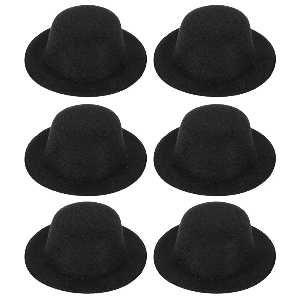 

Hatshat Small Ornaments Mini Miniaturecraft Black Formal Accessory Decoration Diy Crafts Hair Accessoriesadornment Fabric