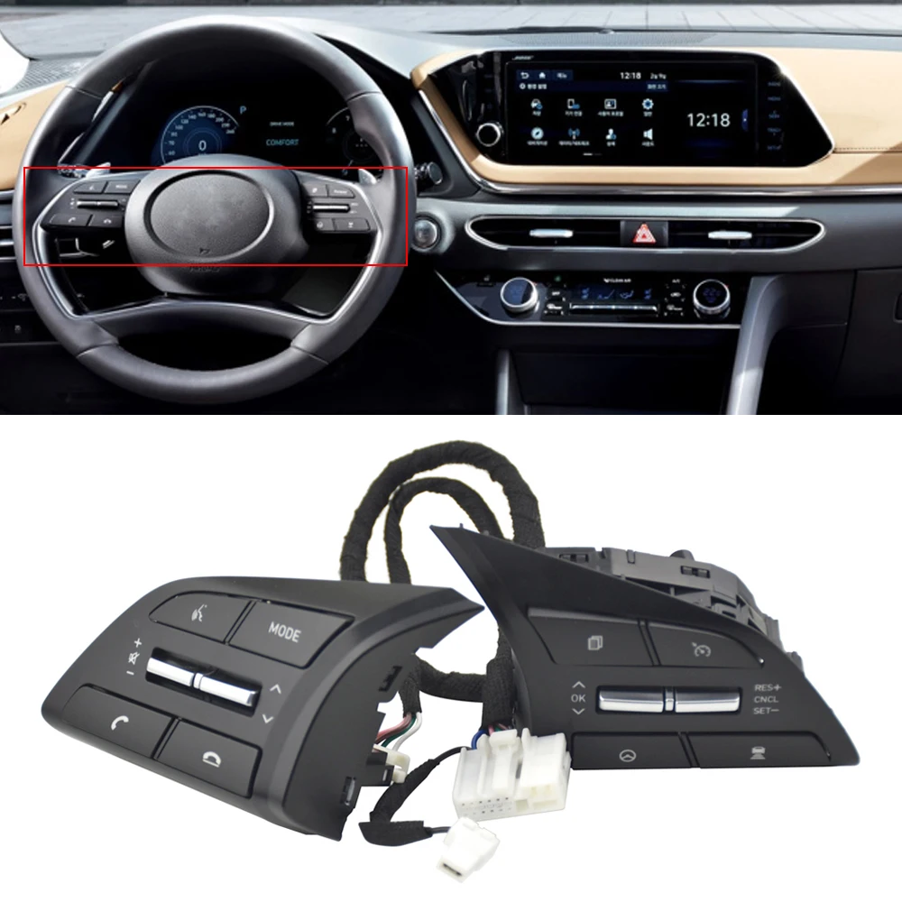 

For Hyundai Sonata DN8 AT MPI 2.5L Sedan FWD 4Doors Limited Custo Car Accessories Steering Wheel Cruise Control Volume Button