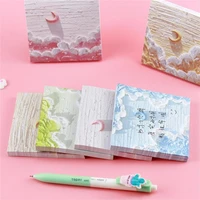 5080pcs portable sticky note easy carry paper thick exquisite pattern notepad sticker for daily