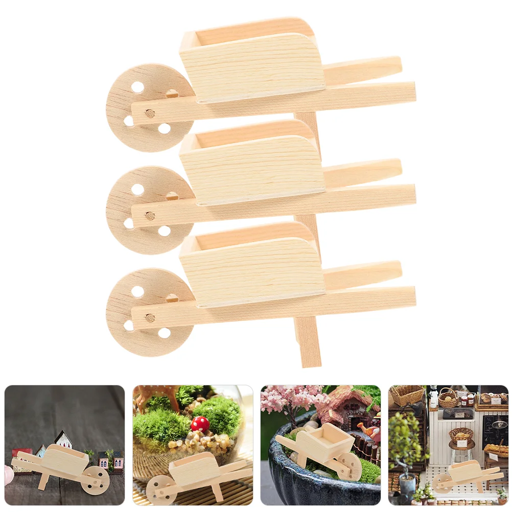 

3 шт., миниатюрная тележка для кукол