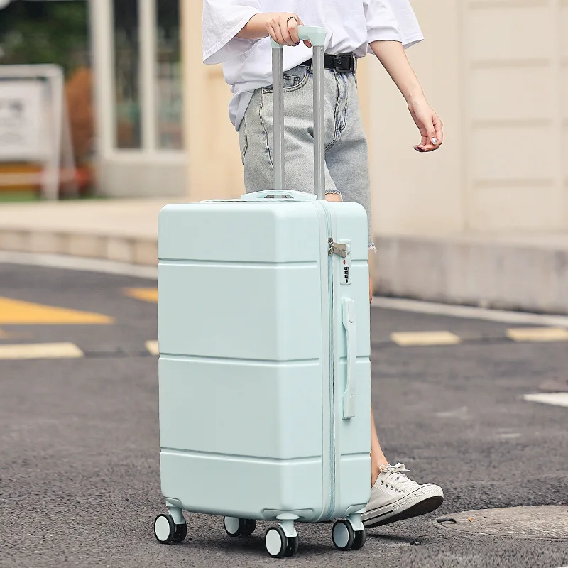 New Men'S And Women'S Personality, Large Capacity, Waterproof And Light Suitcase, Cardan Wheel Student Travel Code Suitcase