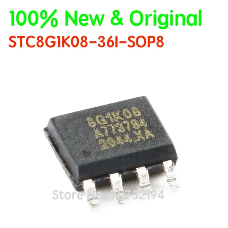 

STC STC8G1K08-36I-SOP8 Single-Chip 1T 8051Microcomputer Enhanced Microcontroller MCU Micro Computer Controllelr 100%New&Original