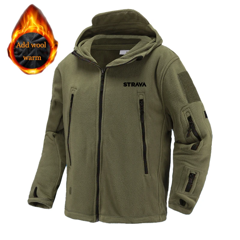 

Cycling Men's Fleece Jacket Winter Strava Motocross Bicycle Windbreaker Softshell Mtb Bike Mens Thermal Mountain Bicycle Jacket