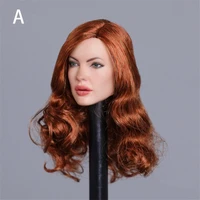 16 scale model female girl long straight curly hair head sculpts woman head carving sculpt for 12 inch action figure body