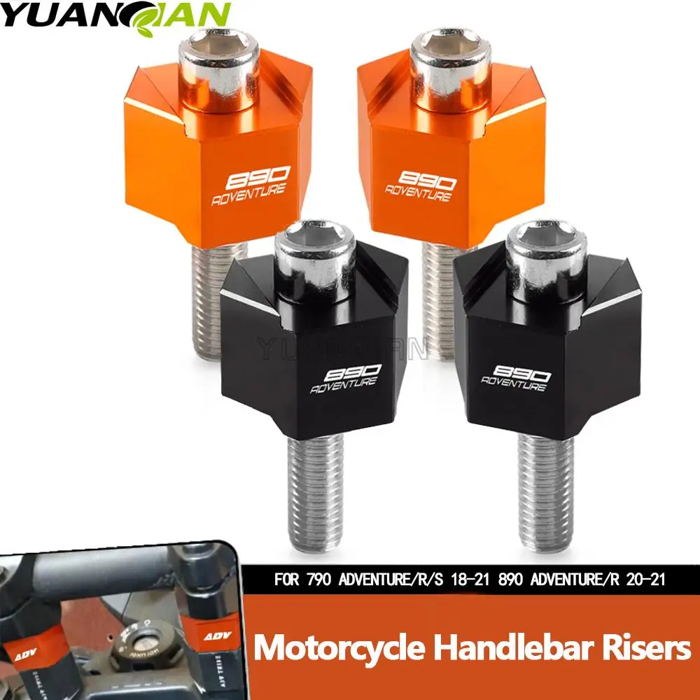 

Motorcycle Aluminium Handle Bar Riser Clamp Extend Handlebar Adapter Mount For 790 ADVENTURE/R/S 890 ADVENTURE/R 790ADV 890ADV R