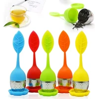 1pc cute tea infuser stainless steel tea ball leaf tea strainer non toxic for brewing device herbal spice filter kitchen tools