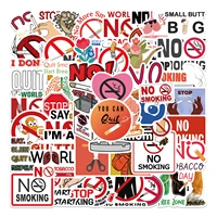 103050pcs no smoking world no tobacco day cartoon graffiti stickers warning laptop diy phone waterproof decal stickers bomb