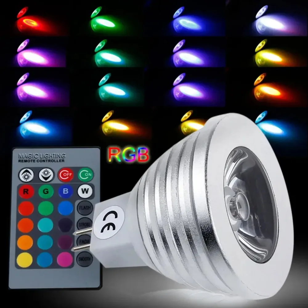 

RGB Светодиодная лампа enjoydeal MR16 16 цветов
