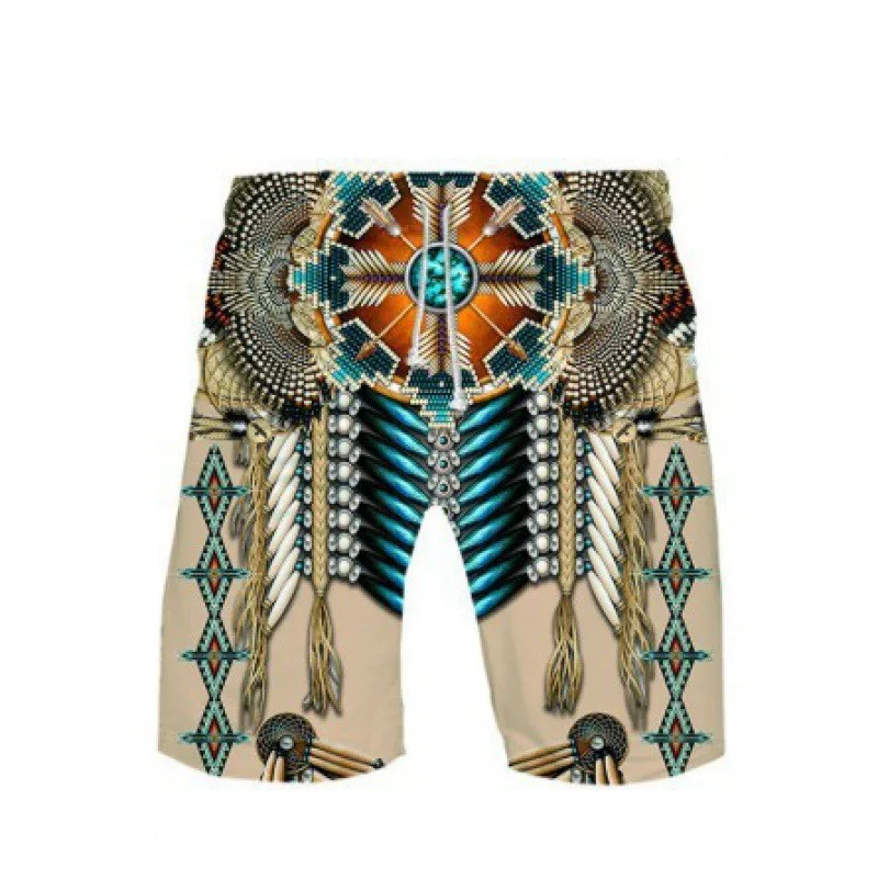 Пляжные шорты в этническом стиле мужские и женские праздничные трусы с 3D-принтом